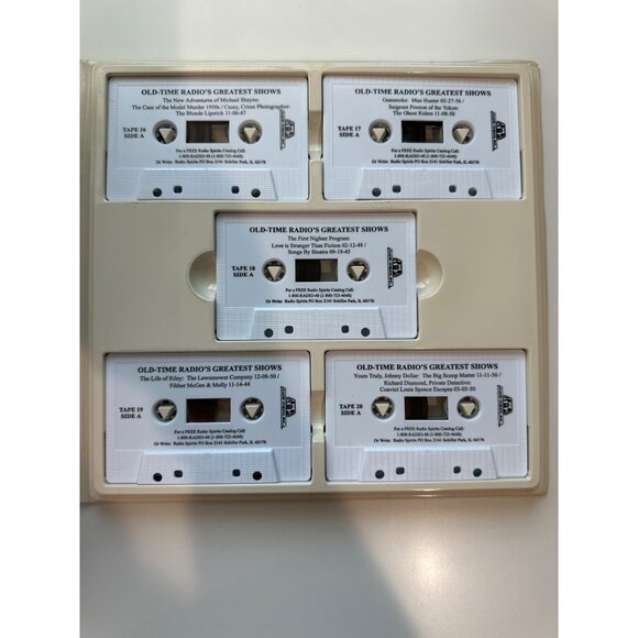 Old-Time Radio's Greatest Shows 20 Audio Cassette Set 60 Programs 30 Hours - Picture 5 of 5